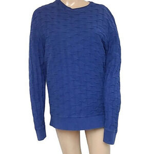 Topman Blue Waves Long Sleeve Shirt